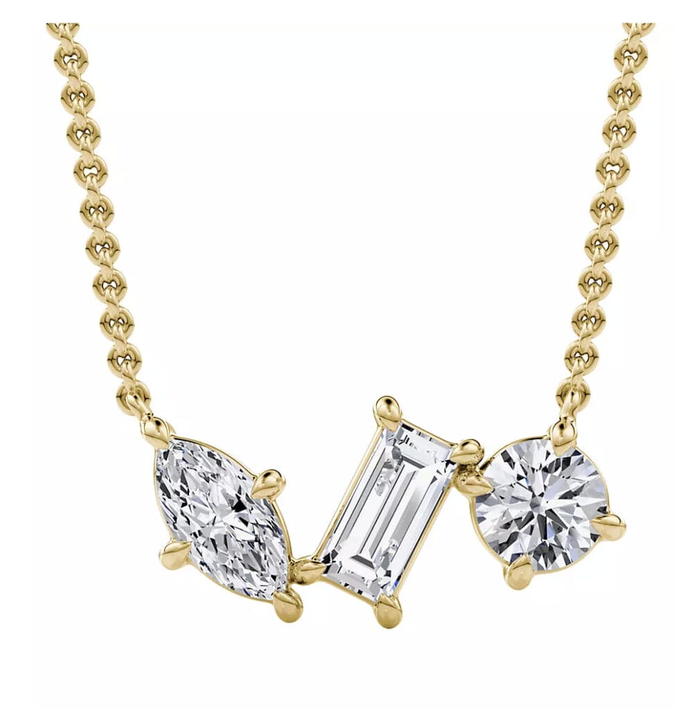VRAI Constellation Orion 14K Yellow Gold & 0.80 TCW Lab-Grown Diamond Cluster Necklace